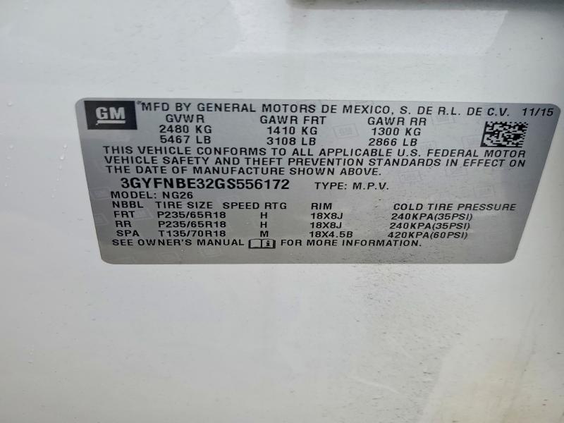 Продажа на аукционе авто 2016 Cadillac Srx, vin: 3GYFNBE32GS556172, номер лота: 47581926