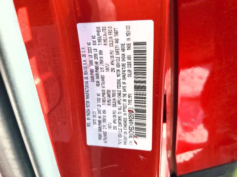 79737065 :رقم المزاد ، 3MVDMBDY4MM268553 vin ، 2021 Mazda Cx-30 مزاد بيع