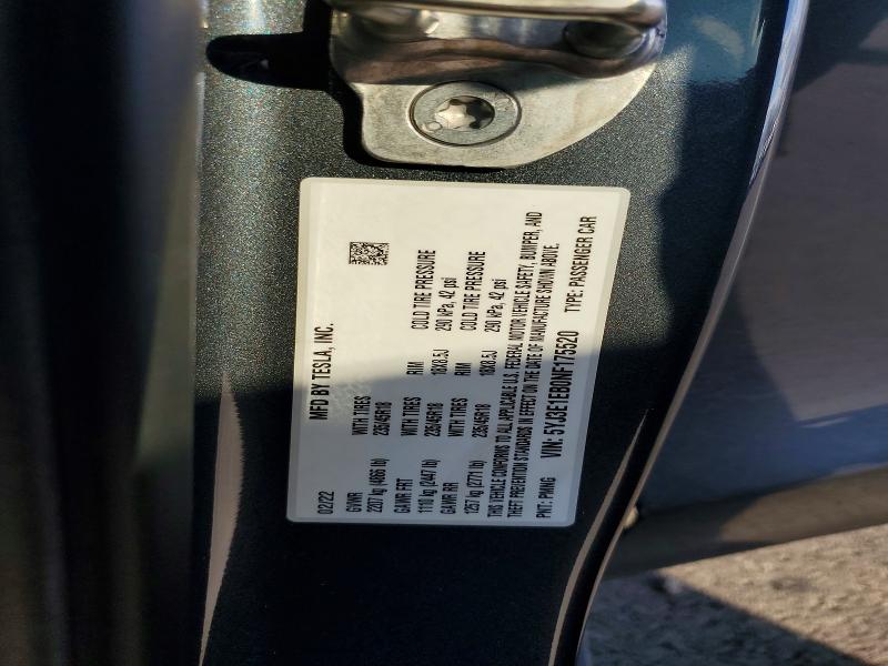 Продаж на аукціоні авто 2022 Tesla Model 3, vin: 5YJ3E1EB0NF175520, номер лоту: 79484485