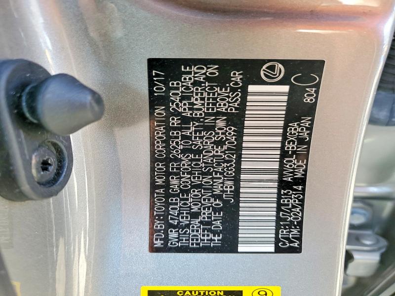 2018 Lexus Es 300h მანქანა იყიდება აუქციონზე, vin: JTHBW1GG3J2170499, აუქციონის ნომერი: 48305486