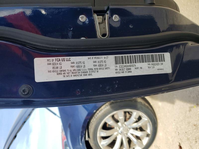 46818866 :رقم المزاد ، 2C3CCAAGXHH603670 vin ، 2017 Chrysler 300 مزاد بيع