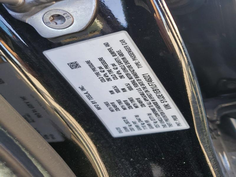 46430446 :رقم المزاد ، 5YJ3E1EB1LF746221 vin ، 2020 Tesla Model 3 مزاد بيع