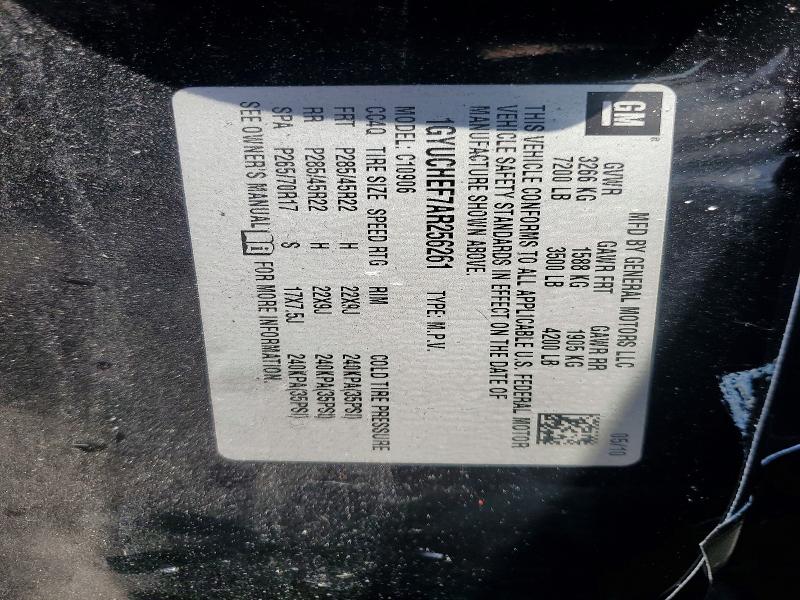 Продажа на аукционе авто 2010 Cadillac Escalade, vin: 1GYUCHEF7AR256261, номер лота: 45708466