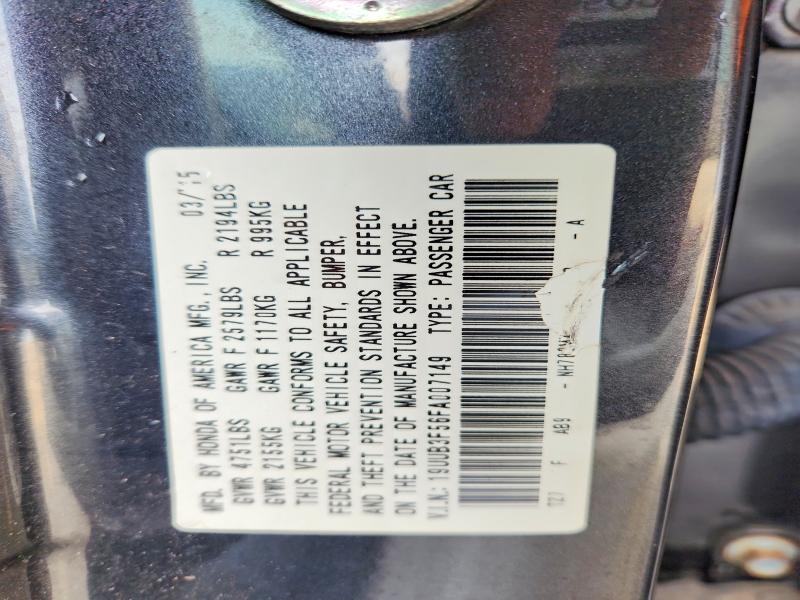 2015 Acura Tlx მანქანა იყიდება აუქციონზე, vin: 19UUB3F56FA007149, აუქციონის ნომერი: 45842876
