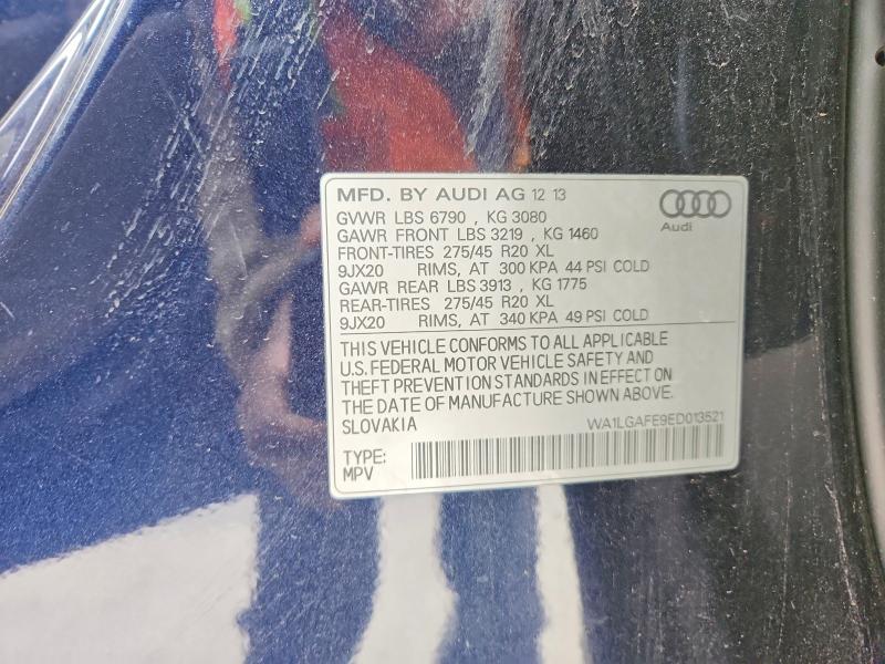 Aukcja sprzedaży 2014 Audi Q7, vin: WA1LGAFE9ED013521, numer aukcji: 47357926