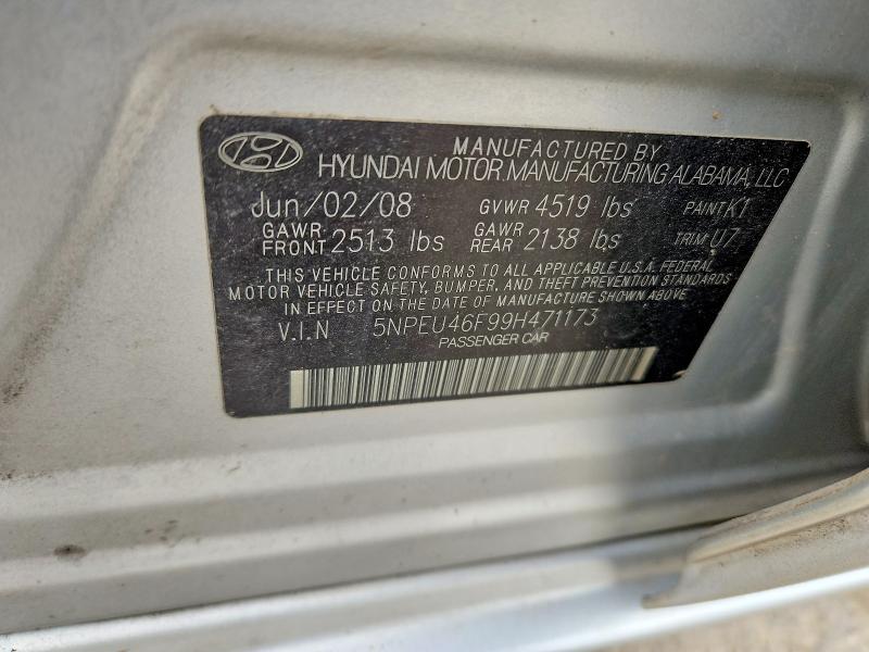Aukcja sprzedaży 2009 Hyundai Sonata, vin: 5NPEU46F99H471173, numer aukcji: 45902386