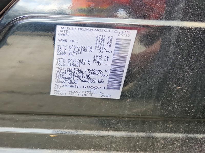 Aukcja sprzedaży 2015 Nissan Pathfinder, vin: 5N1AR2MN3FC680023, numer aukcji: 41971326