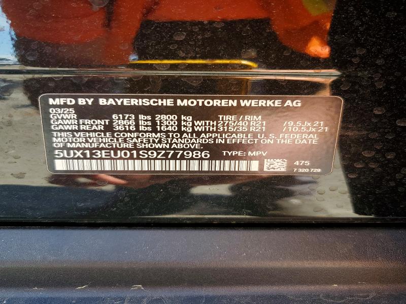 Продажа на аукционе авто 2025 Bmw X5, vin: 5UX13EU01S9Z77986, номер лота: 46615766