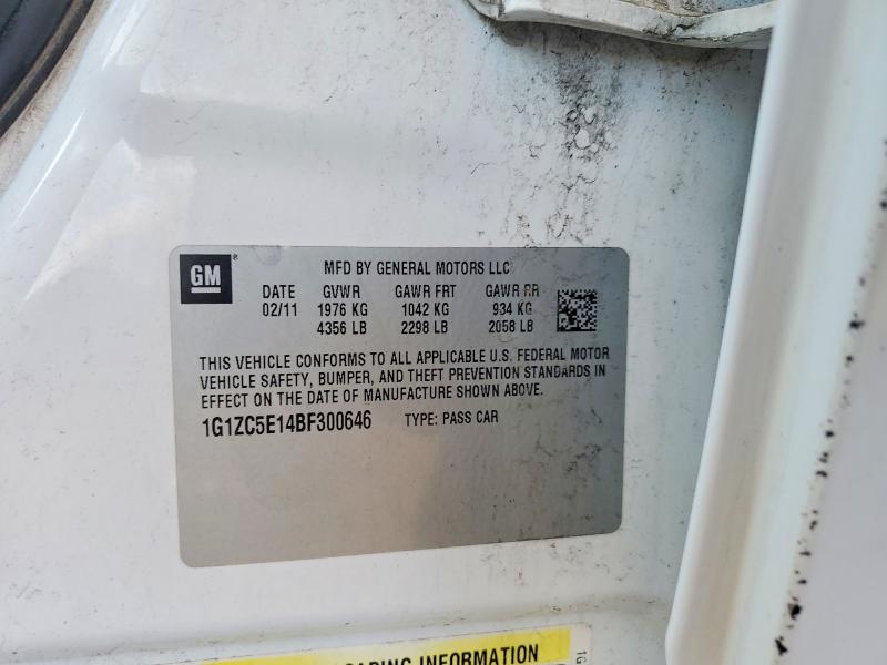 Продажа на аукционе авто 2011 Chevrolet Malibu, vin: 1G1ZC5E14BF300646, номер лота: 46112286