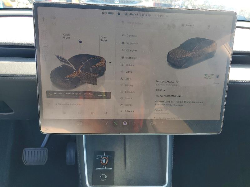 46723296 :رقم المزاد ، 7SAYGDED0TF411649 vin ، 2026 Tesla Y مزاد بيع