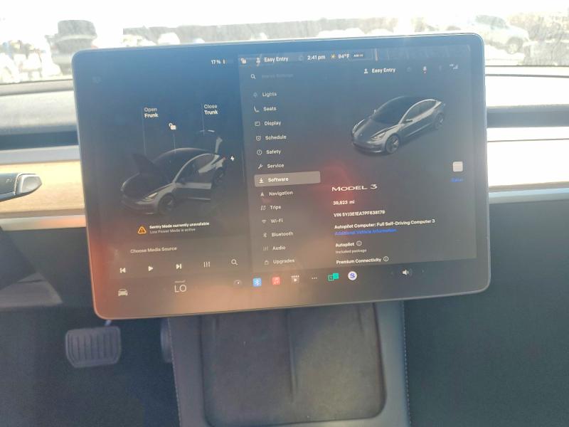 Продаж на аукціоні авто 2023 Tesla Model 3, vin: 5YJ3E1EA7PF638179, номер лоту: 46011376