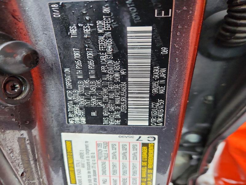 Aukcja sprzedaży 2018 Toyota 4runner, vin: JTEBU5JRXJ5546084, numer aukcji: 45528856