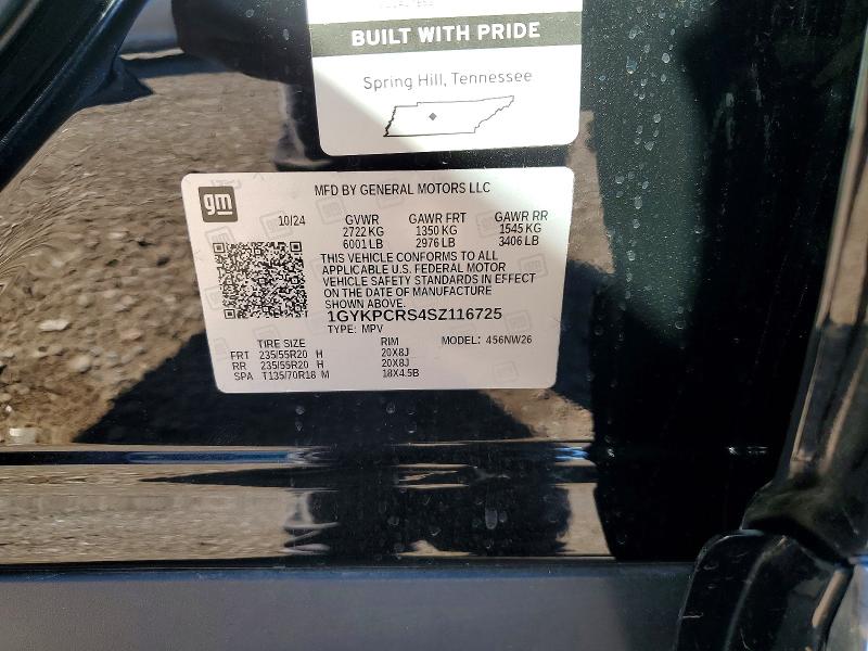 Продаж на аукціоні авто 2025 Cadillac Xt6, vin: 1GYKPCRS4SZ116725, номер лоту: 79481525