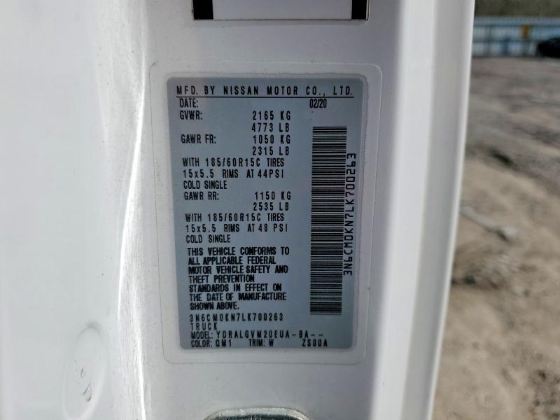 Продаж на аукціоні авто 2020 Nissan Nv200, vin: 3N6CM0KN7LK700263, номер лоту: 79584395