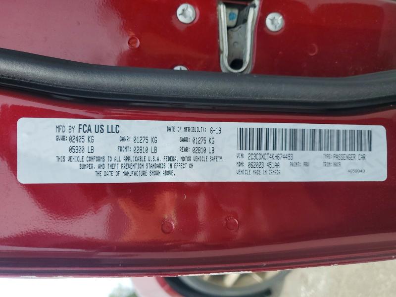 Aukcja sprzedaży 2019 Dodge Charger, vin: 2C3CDXCT4KH674493, numer aukcji: 47239546
