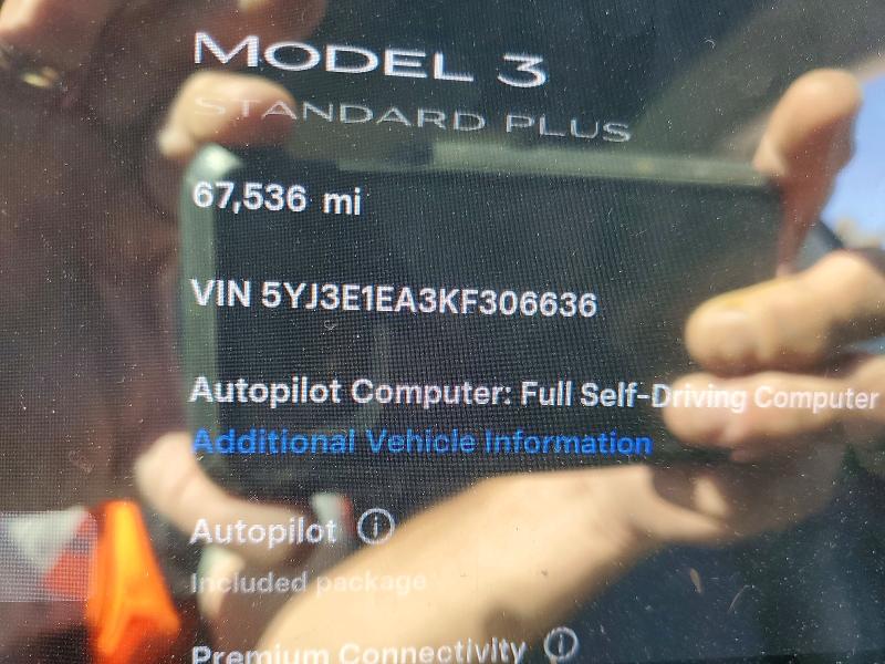 Aukcja sprzedaży 2019 Tesla Model 3, vin: 5YJ3E1EA3KF306636, numer aukcji: 45631666