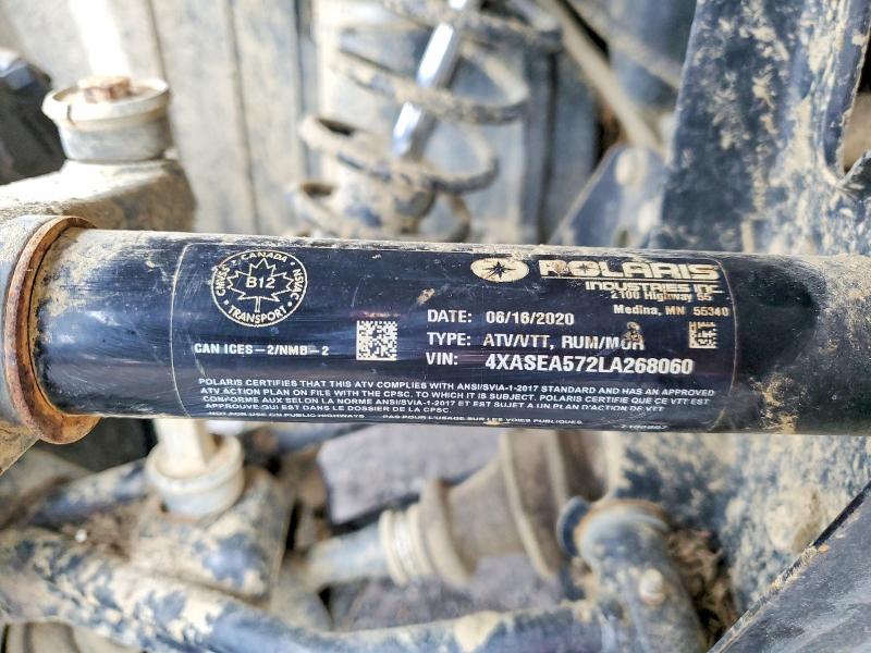 Продаж на аукціоні авто 2020 Polaris Sportsman, vin: 4XASEA572LA268060, номер лоту: 79974595