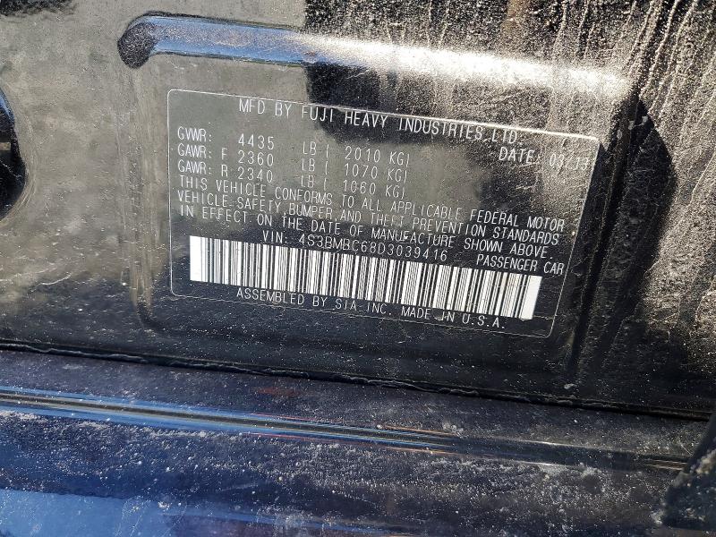 46311876 :رقم المزاد ، 4S3BMBC68D3039416 vin ، 2013 Subaru Legacy مزاد بيع