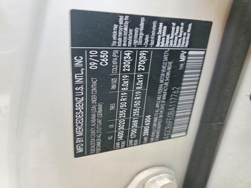Продажа на аукционе авто 2011 Mercedes-benz R, vin: 4JGCB6FE0BA117762, номер лота: 47847286