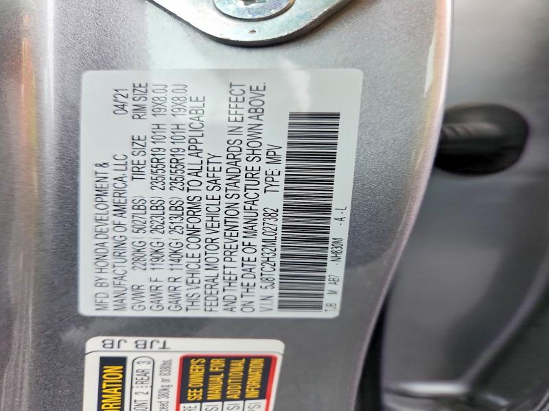 Aukcja sprzedaży 2021 Acura Rdx, vin: 5J8TC2H32ML027382, numer aukcji: 42020236