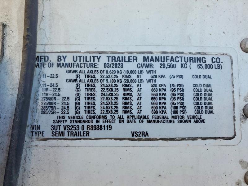 Продаж на аукціоні авто 2024 Utility Trailer, vin: 3UTVS2530R8938119, номер лоту: 78609275