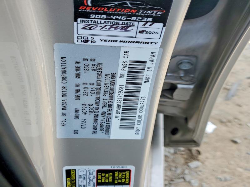 Продаж на аукціоні авто 2025 Mazda 3, vin: JM1BPABM3S1759281, номер лоту: 46521616