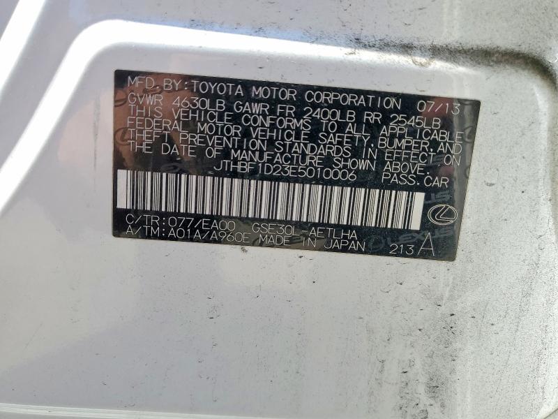 Aukcja sprzedaży 2014 Lexus Is 250, vin: JTHBF1D23E5010006, numer aukcji: 41643966