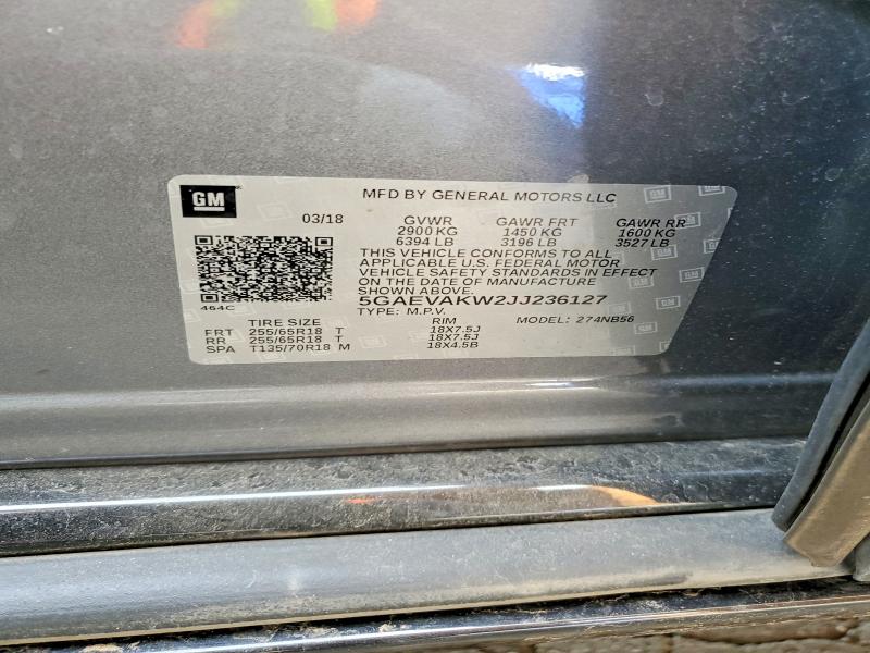 Продажа на аукционе авто 2018 Buick Enclave, vin: 5GAEVAKW2JJ236127, номер лота: 45607626