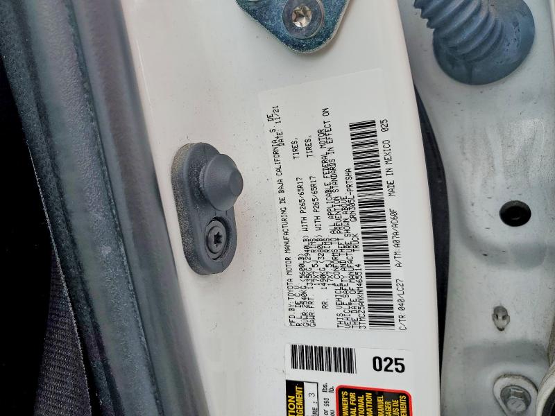 46267786 :رقم المزاد ، 3TMCZ5ANXNM465514 vin ، 2022 Toyota Tacoma مزاد بيع
