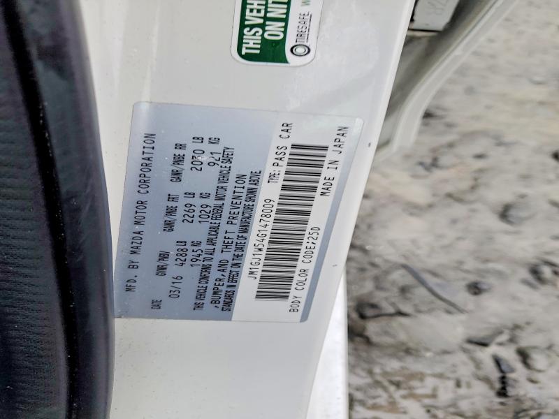 79708835 :رقم المزاد ، JM1GJ1W54G1478009 vin ، 2016 Mazda 6 مزاد بيع