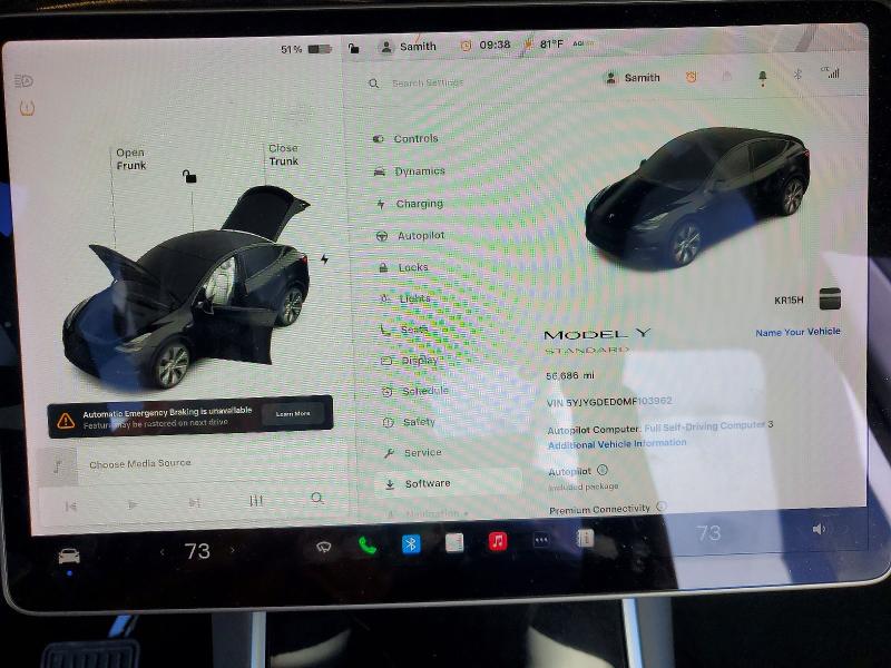Aukcja sprzedaży 2021 Tesla Model Y, vin: 5YJYGDED0MF103962, numer aukcji: 47350256