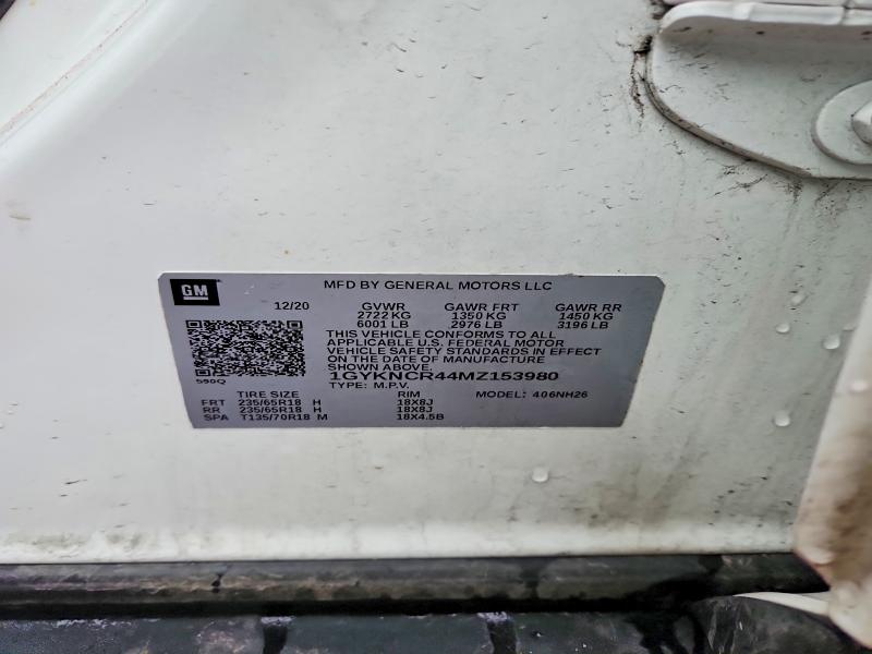41599936 :رقم المزاد ، 1GYKNCR44MZ153980 vin ، 2021 Cadillac Xt5 مزاد بيع