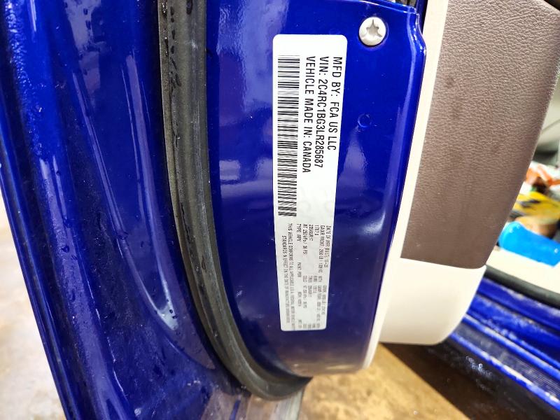 2020 Chrysler Pacifica მანქანა იყიდება აუქციონზე, vin: 2C4RC1BG3LR285687, აუქციონის ნომერი: 48311316