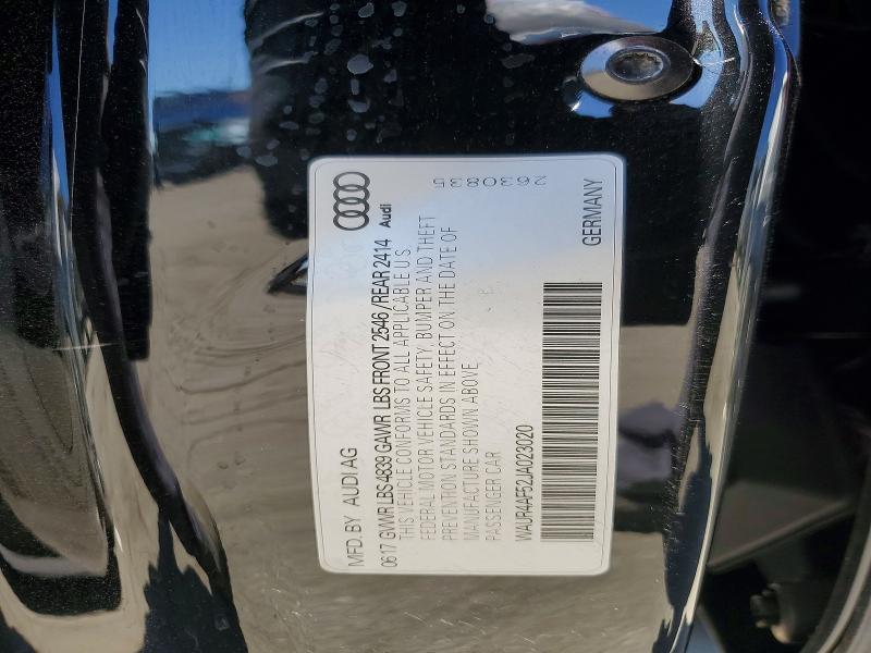 Aukcja sprzedaży 2018 Audi S5, vin: WAUR4AF52JA023020, numer aukcji: 45649966