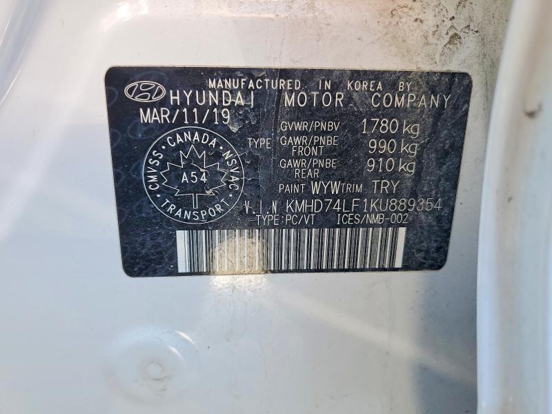 Продажа на аукционе авто 2019 Hyundai Elantra Essential 4dr, vin: KMHD74LF1KU889354, номер лота: 79297715