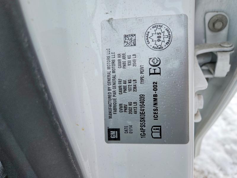 78631285 :رقم المزاد ، 1G4PS5SK0E4164039 vin ، 2014 Buick Verano مزاد بيع