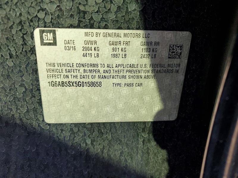 Продажа на аукционе авто 2016 Cadillac Ats, vin: 1G6AB5SX5G0158658, номер лота: 79824225