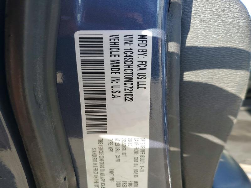 Продаж на аукціоні авто 2021 Dodge Durango, vin: 1C4SDHCT0MC721022, номер лоту: 46931786