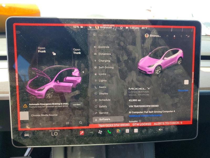 Aukcja sprzedaży 2023 Tesla Model Y, vin: 7SAYGDEE3PA136080, numer aukcji: 47345106