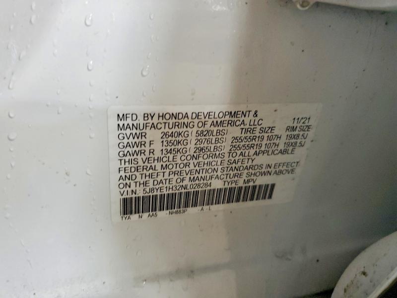 Aukcja sprzedaży 2022 Acura Mdx, vin: 5J8YE1H32NL028284, numer aukcji: 45445376