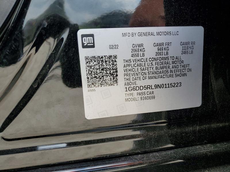 Продажа на аукционе авто 2022 Cadillac Ct4-v, vin: 1G6DD5RL9N0115223, номер лота: 47649796
