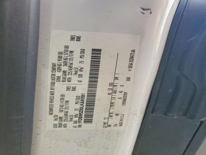 Продаж на аукціоні авто 2020 Ford Transit, vin: 1FDBW5Z80LKA95581, номер лоту: 79966775