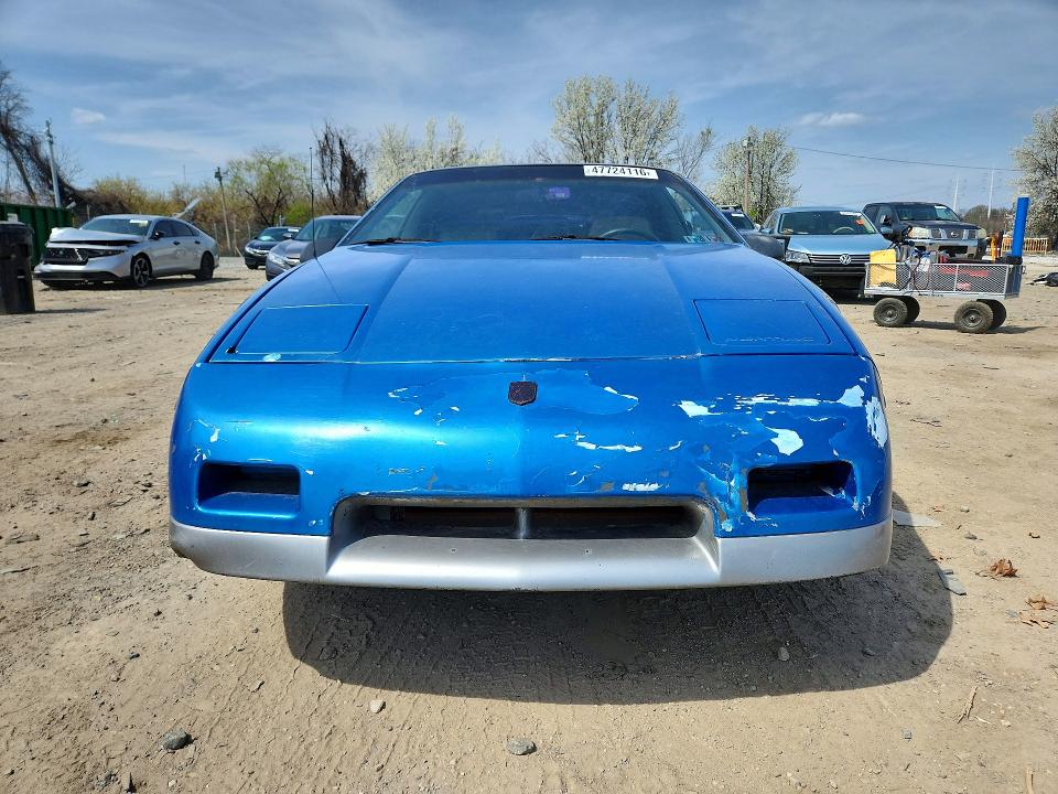1987 Pontiac Fiero მანქანა იყიდება აუქციონზე, vin: 1G2PG1193HP231186, აუქციონის ნომერი: 47724116