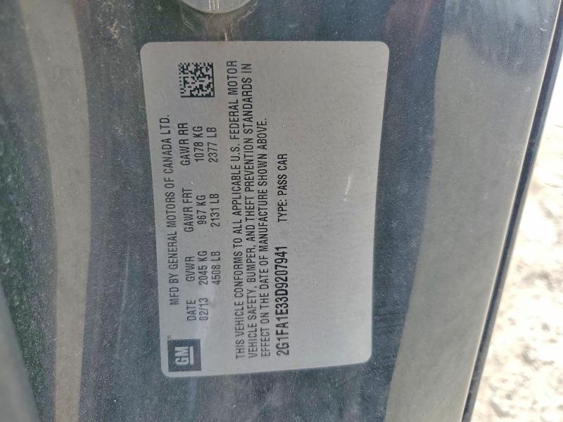 Продаж на аукціоні авто 2013 Chevrolet Camaro, vin: 2G1FA1E33D9207941, номер лоту: 46703996