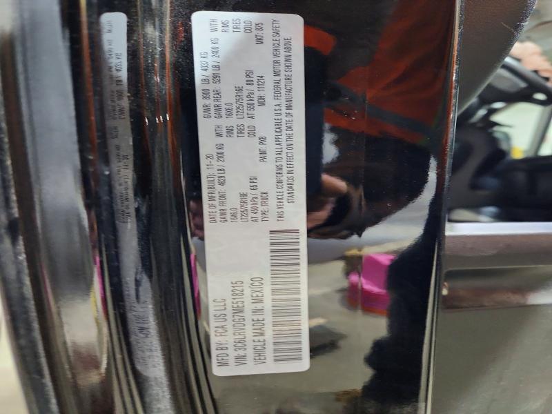 Продаж на аукціоні авто 2021 Ram Promaster 2500, vin: 3C6LRVDG7ME518215, номер лоту: 46667826