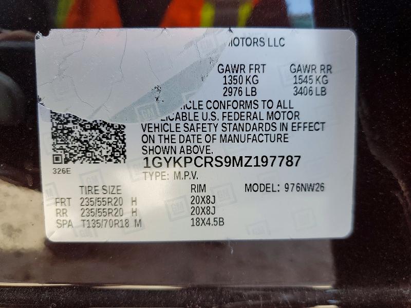 Продаж на аукціоні авто 2021 Cadillac Xt6, vin: 1GYKPCRS9MZ197787, номер лоту: 42073526