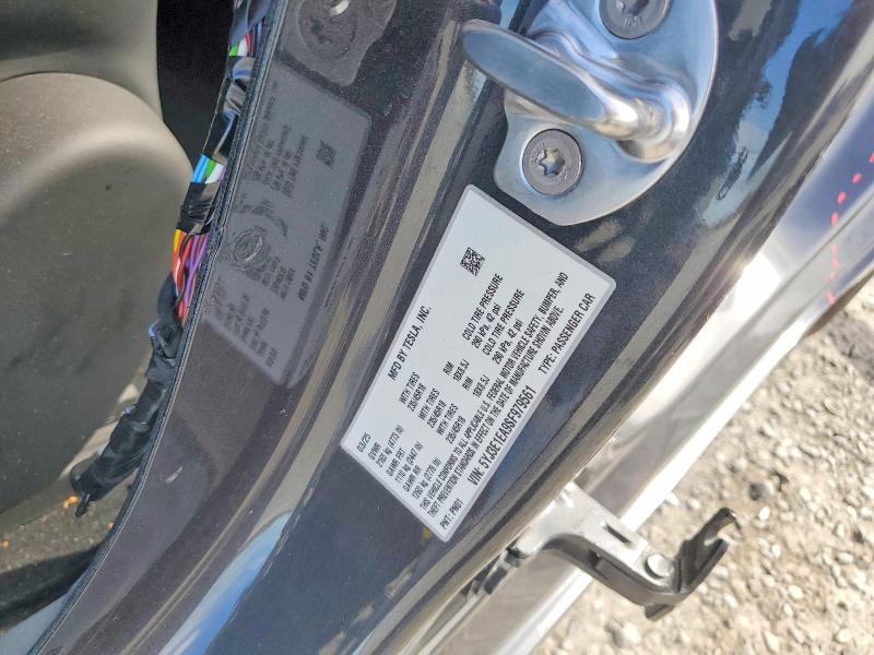 2025 Tesla Model 3 მანქანა იყიდება აუქციონზე, vin: 5YJ3E1EA9SF979561, აუქციონის ნომერი: 41955326