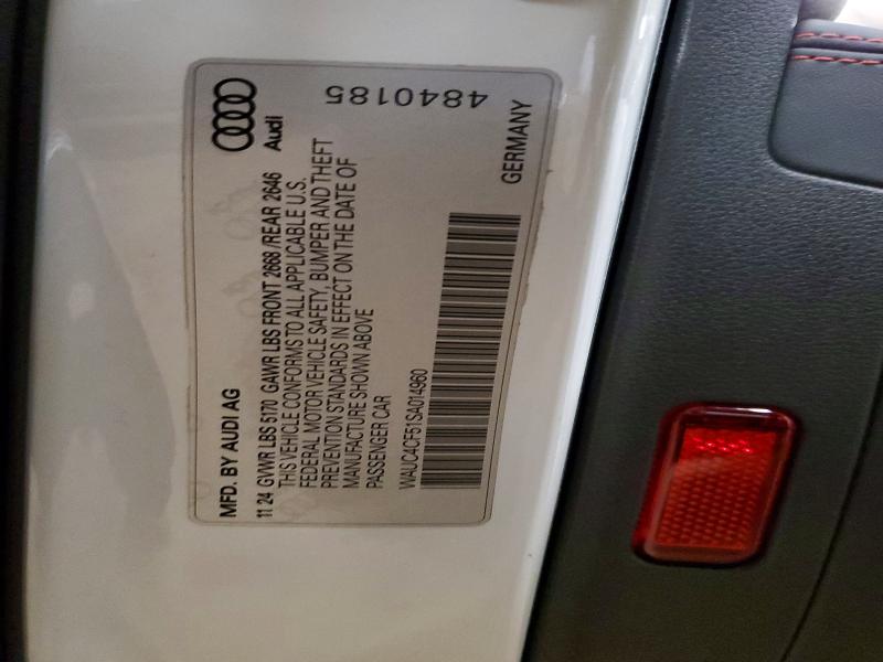 Продажа на аукционе авто 2025 Audi S5, vin: WAUC4CF51SA014960, номер лота: 46868096