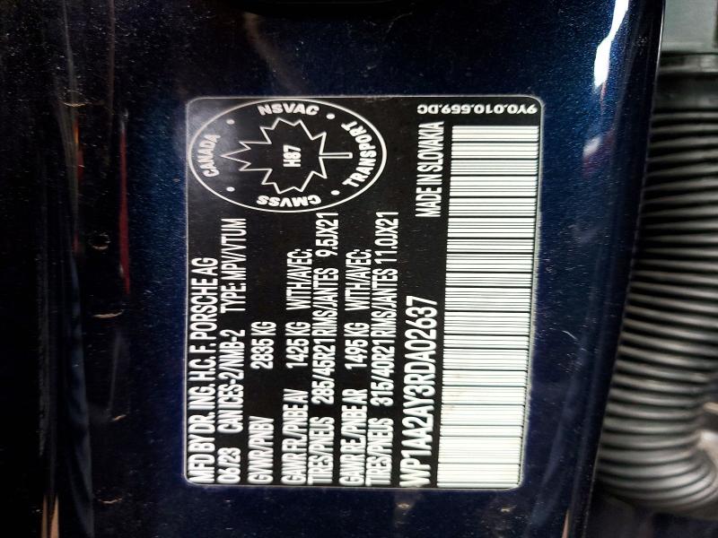 Продаж на аукціоні авто 2024 Porsche Cayenne, vin: WP1AA2AY3RDA02637, номер лоту: 46679896