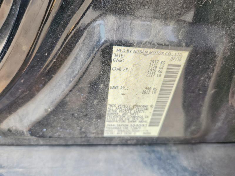 46583496 :رقم المزاد ، 1N4AL3AP9GN384081 vin ، 2016 Nissan Altima مزاد بيع